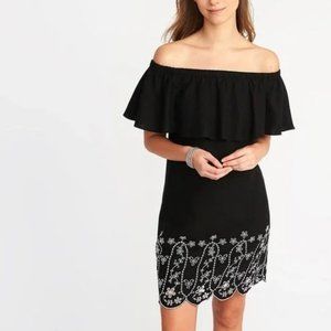 Old Navy Embroidered Linen Dress Tall XL